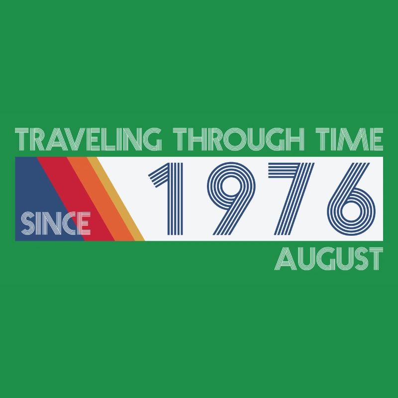Funny Zeitreise Geburtstags Design August 1976