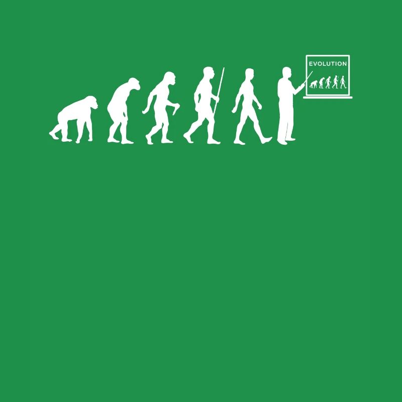 Lehrer Evolution Lehrerin Professor Professorin