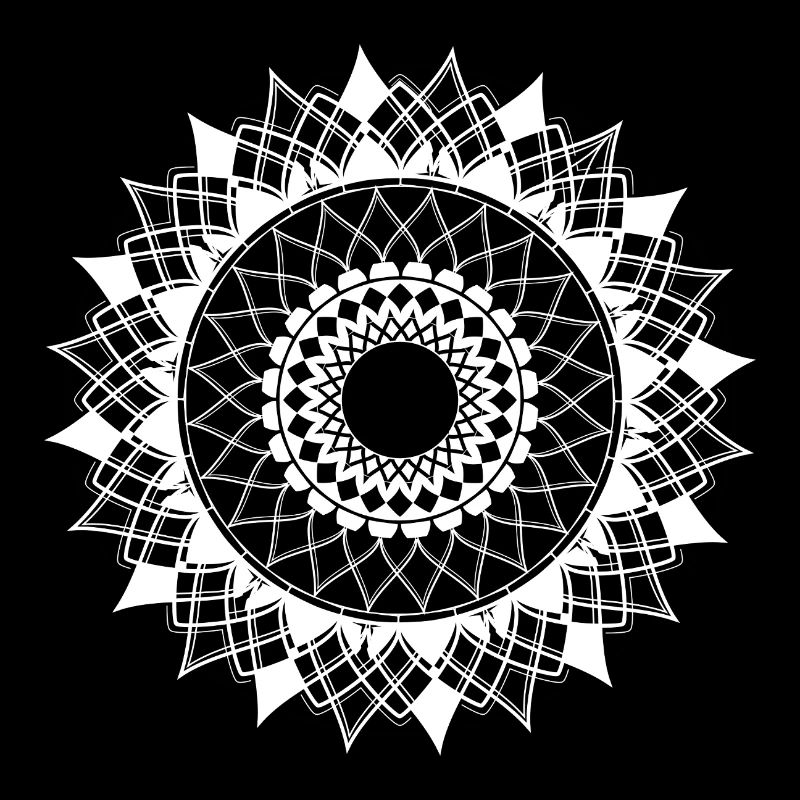 Mandala in Black & White