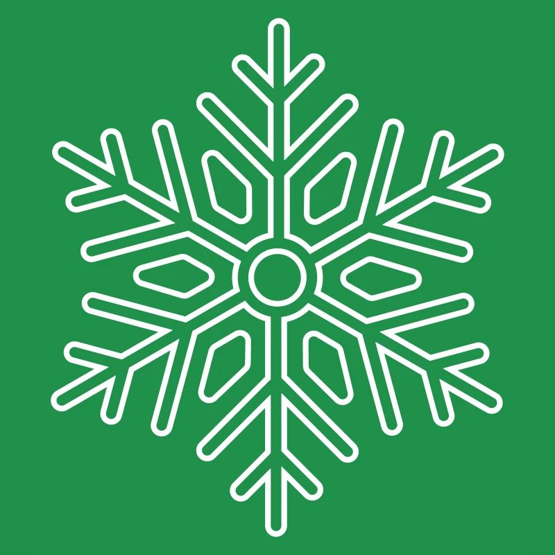 Winter: Icon Schneeflocke oder Schneekristall
