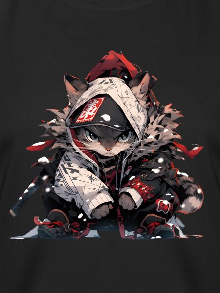 Cute Samurai Cat