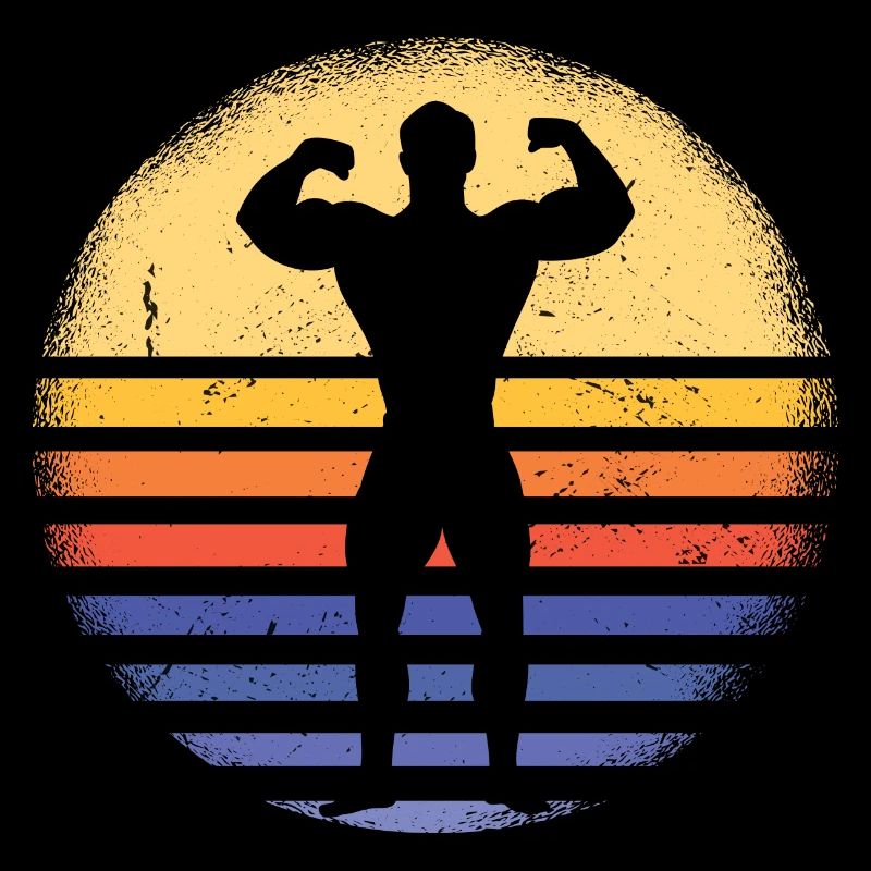 Sport Rétro Coucher de soleil Musculation