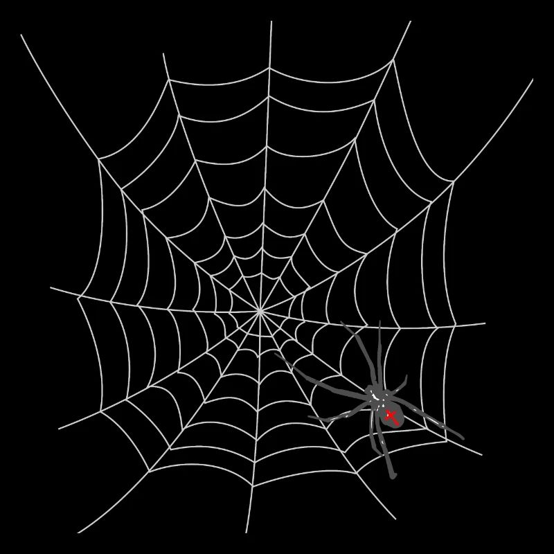 Halloween spider web with spider