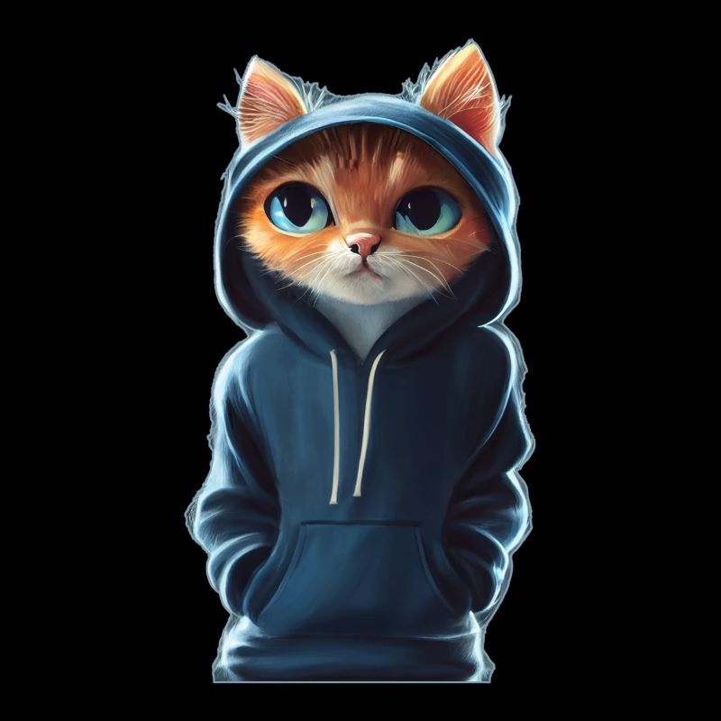 Bockige Katze mit Pullover