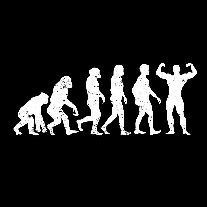 Muskelmann Evolution geschenk bodybuilder maschine