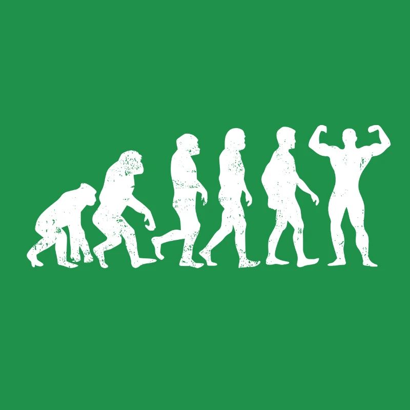 Muskelmann Evolution geschenk bodybuilder maschine