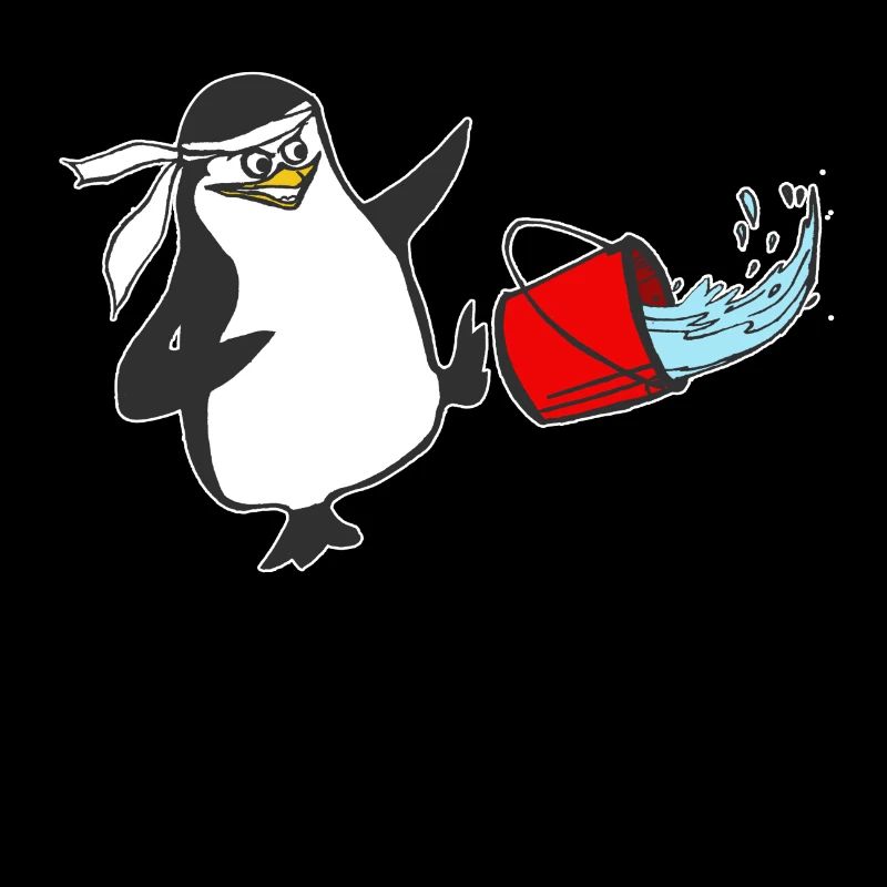 Funny Karate Pinguin Ninja Kids