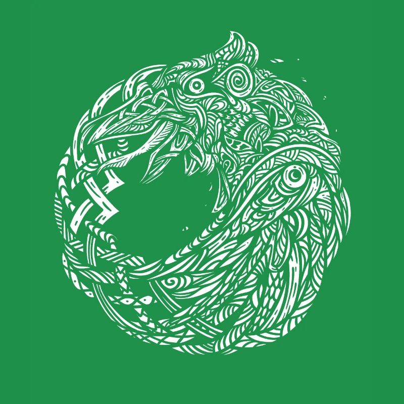 Odin's ravens Hugin Munin Celtic Vikings knots