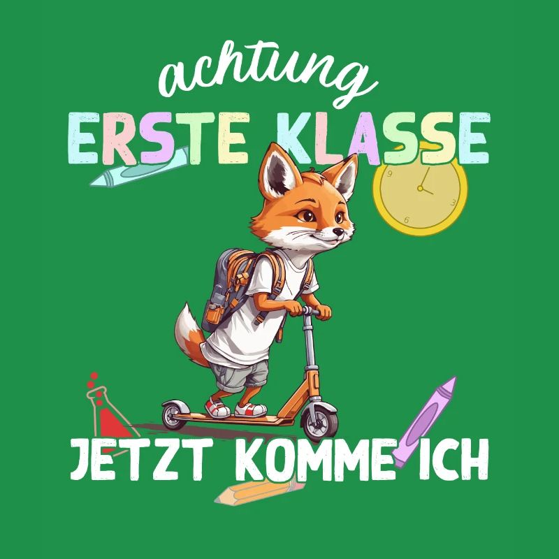 Fuchs Erstklässler Einschulung Schulstart Design