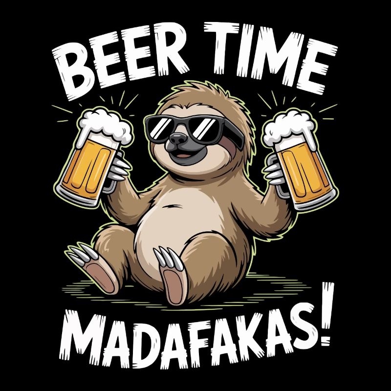 Bier Faultier | Beer Time Madafakas Sloth