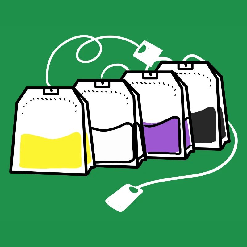 Nonbinary Pride Tea Bag Nonbinary Pride