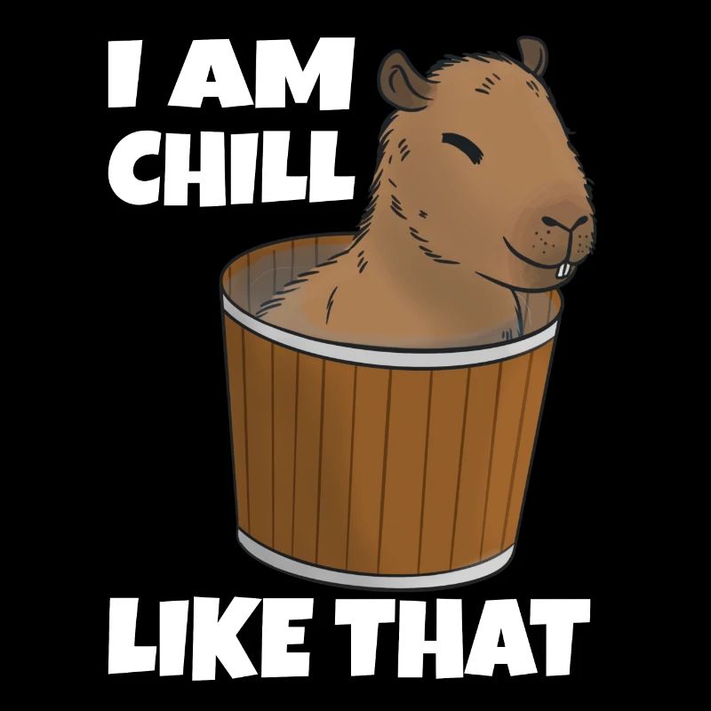 Capybara chill en seau