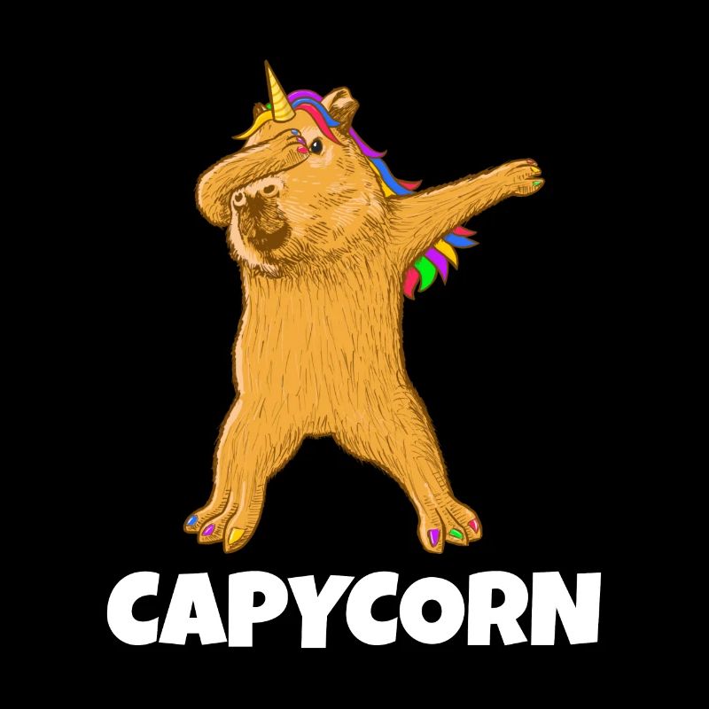 Dabbing Capybara Capycorn