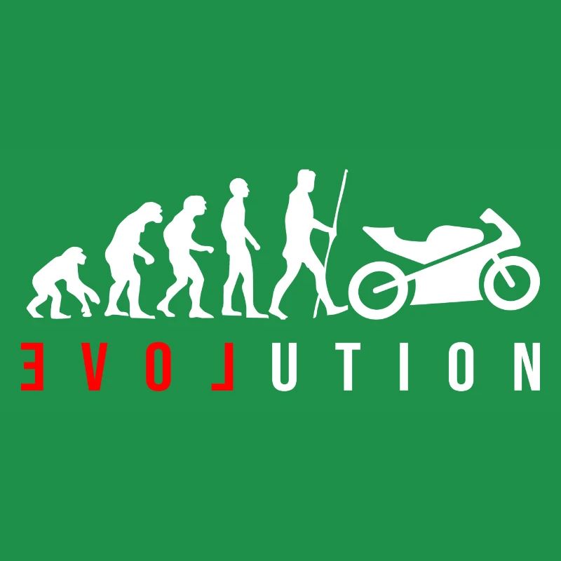L’évolution de l’humanité est la moto