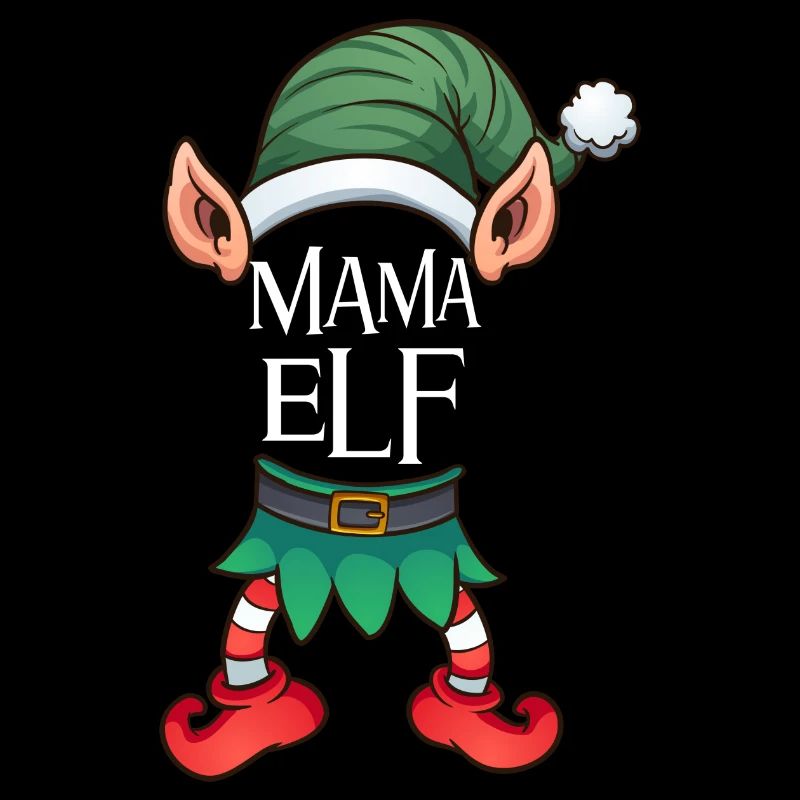 Mama Elfe de Noël Elfe de Noël