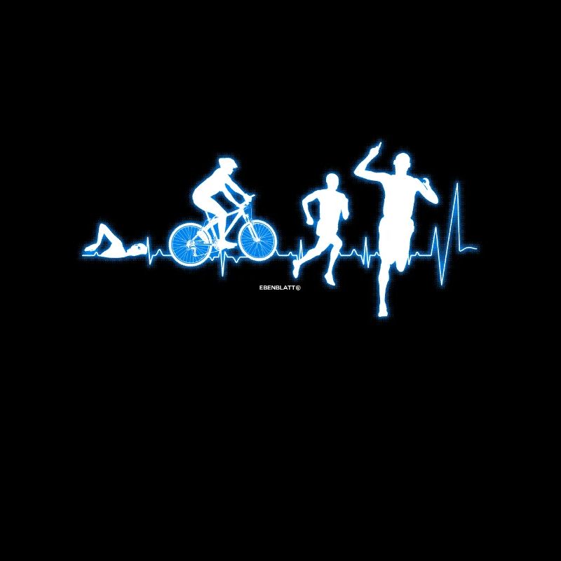 Herzschlag Triathlon Triathlet Geschenk