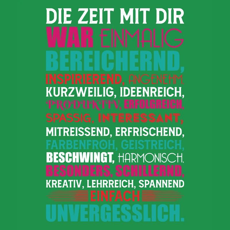 Geschenk zum Abschied Die Zeit mit dir war...