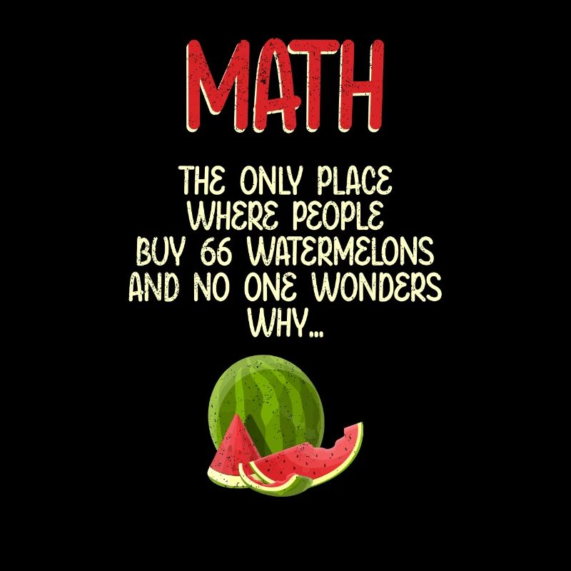 Math et pastèques Mathématiques Calcul Drôle