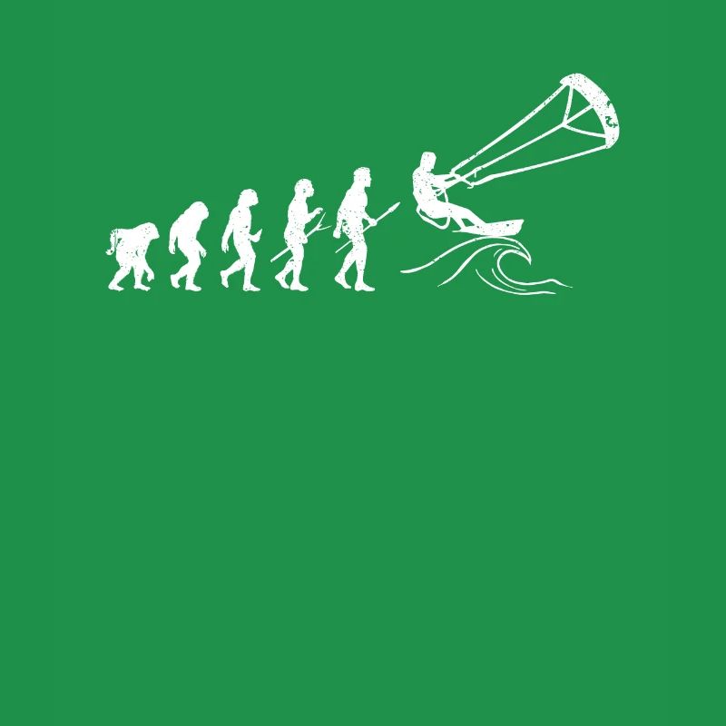 Lustiges Kitesurfen Kite Surfing Evolution