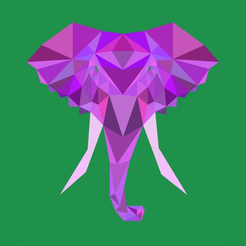 Polygone Poly Bas Éléphant