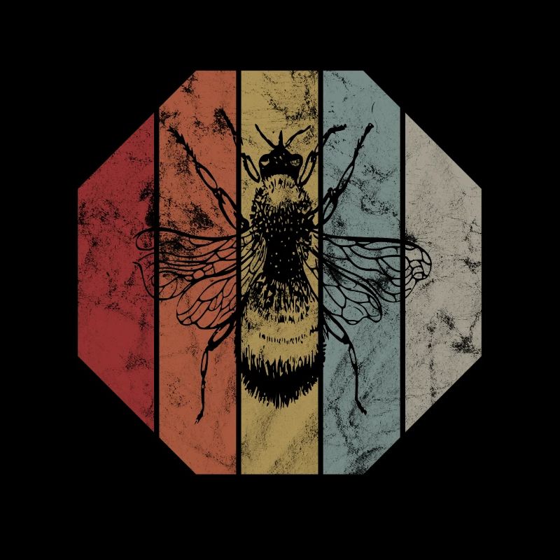 Retro Bee Beekeeper Gift Insect