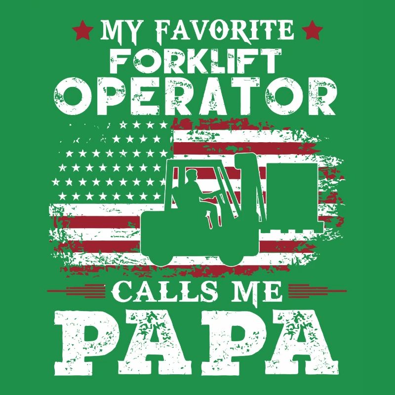 Forklift driver operator funny design