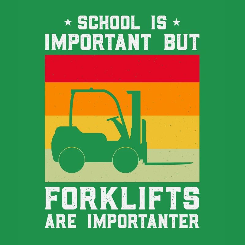 Forklift driver operator funny design