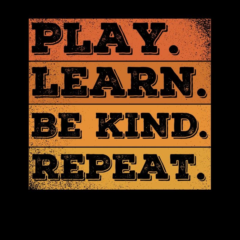 Retro Play Learn Kind Repeat Kindness Unity Day