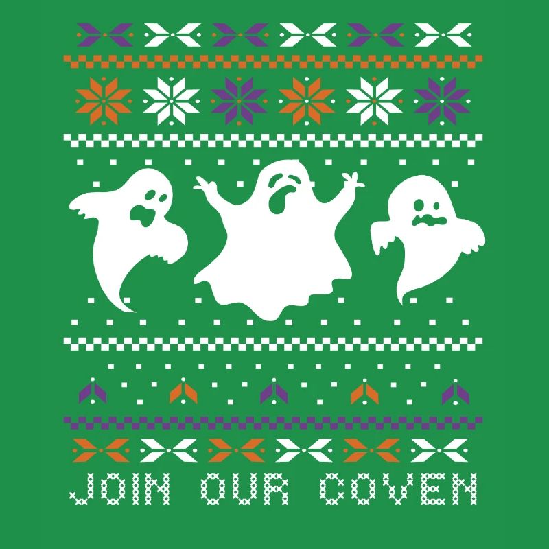 Stitch Pattern Ghost Creatures Coven Halloween