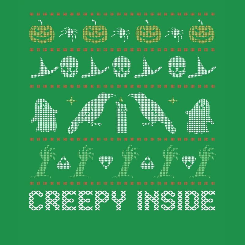 Stitch Pattern Horror Creatures Inside Halloween