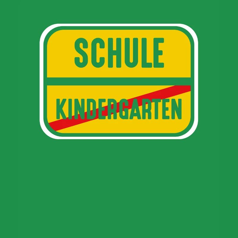 Schule Kindergarten Ortsschild Ort Schulkind