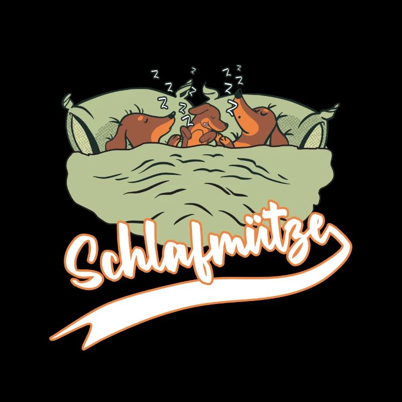 Schlafmütze Dackel Dachshund Schlafshirt