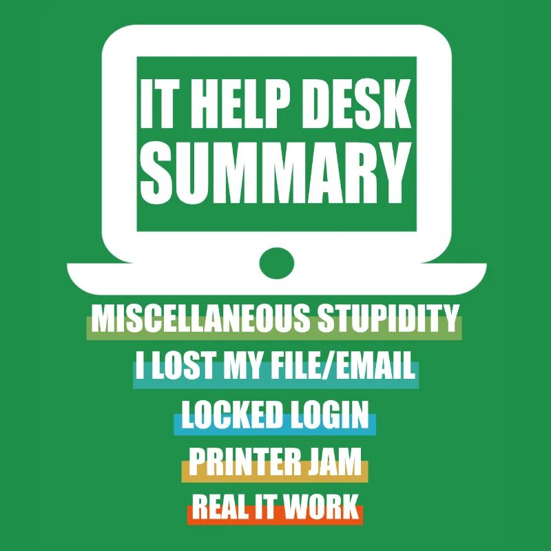 Lustig IT Help Desk Tech Support Helpdesk Computer