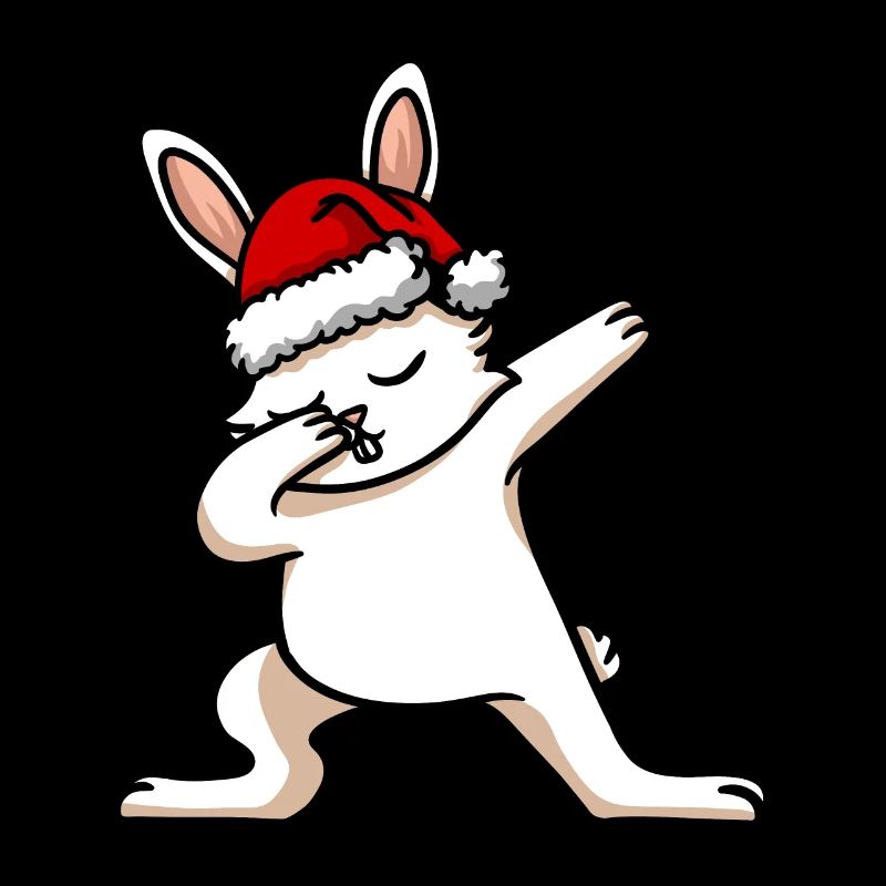 Dabbing Santa Rabbit