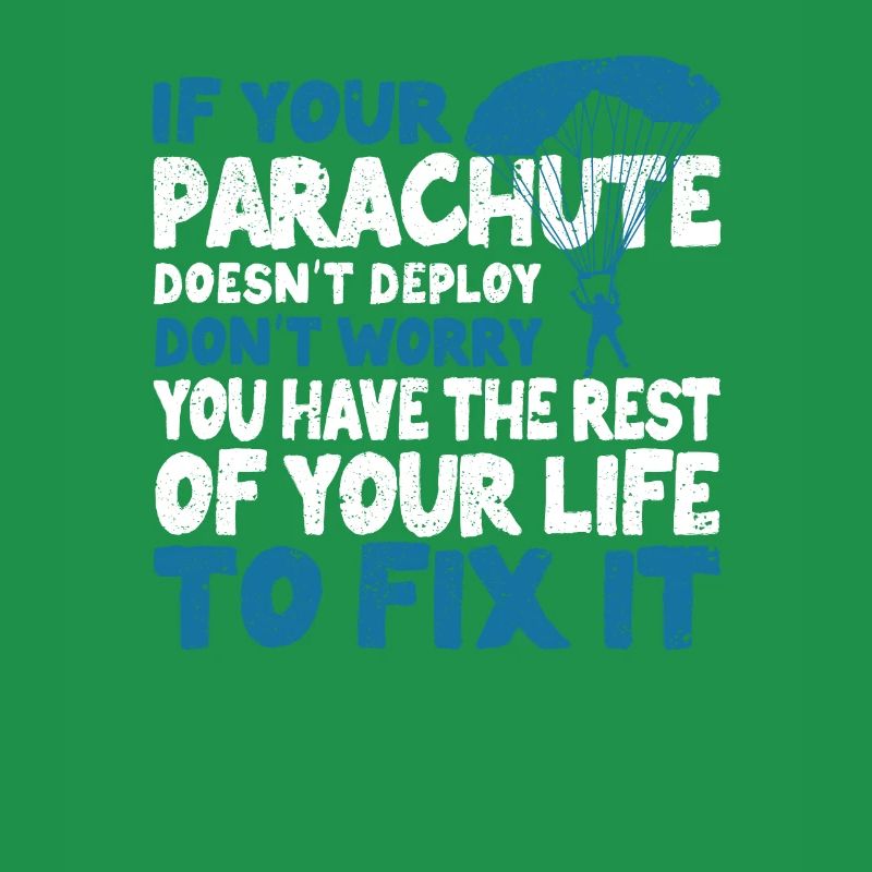 Funny Skydiver Parachutist