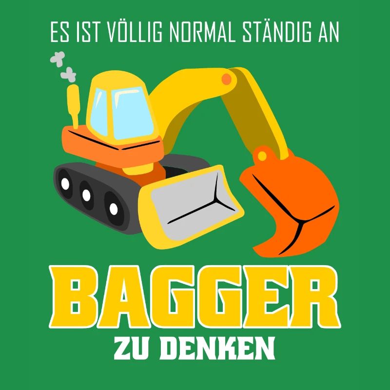 Bagger lustig Baustelle Baggerfahrer