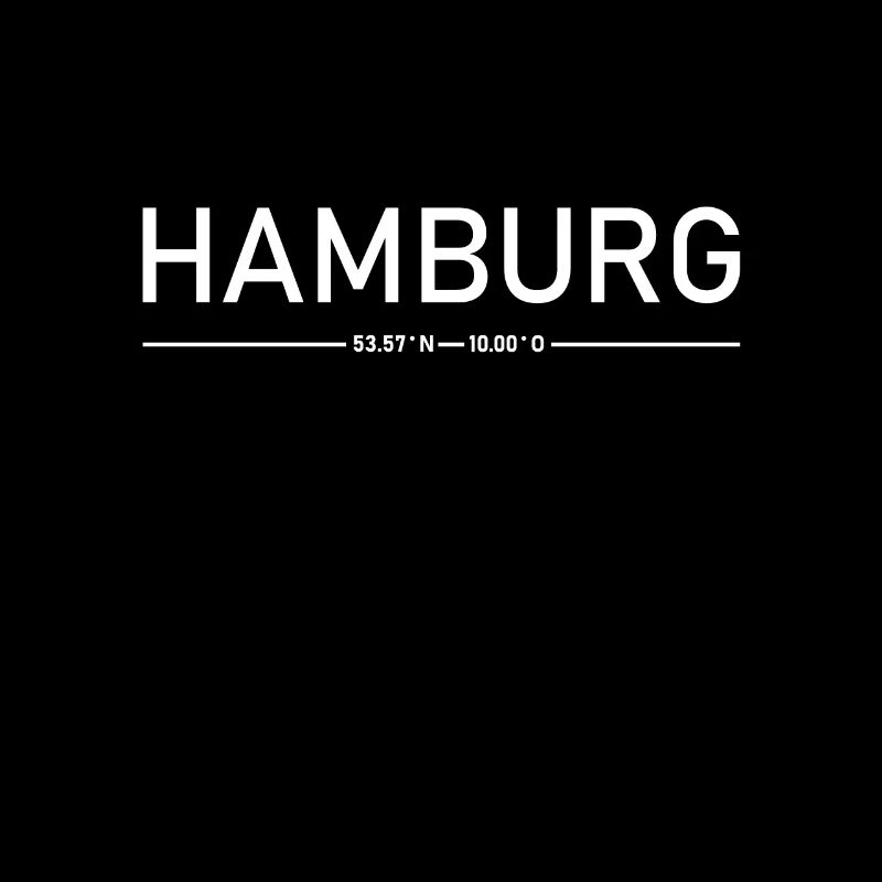 Hamburg with coordinates