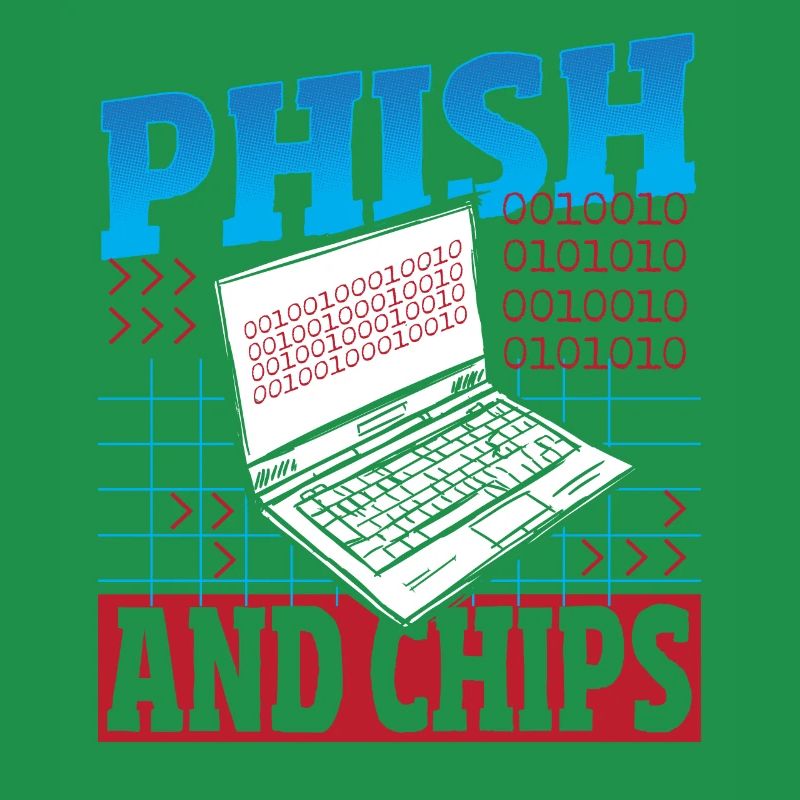 Phish and Chips Hacker Hacking Internet Network