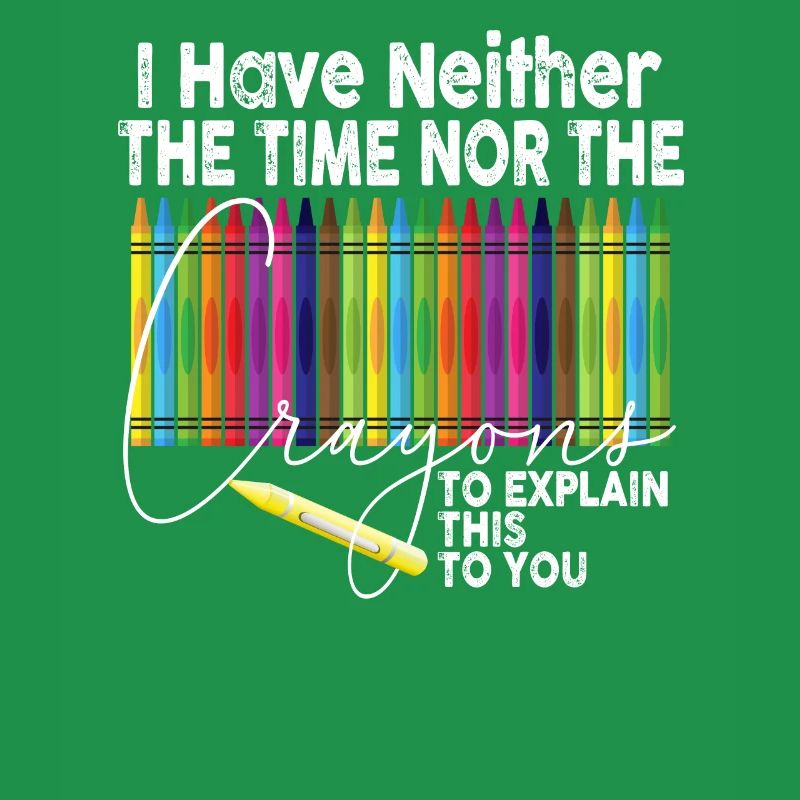 Ich habe nicht die Zeit oder die Buntstifte