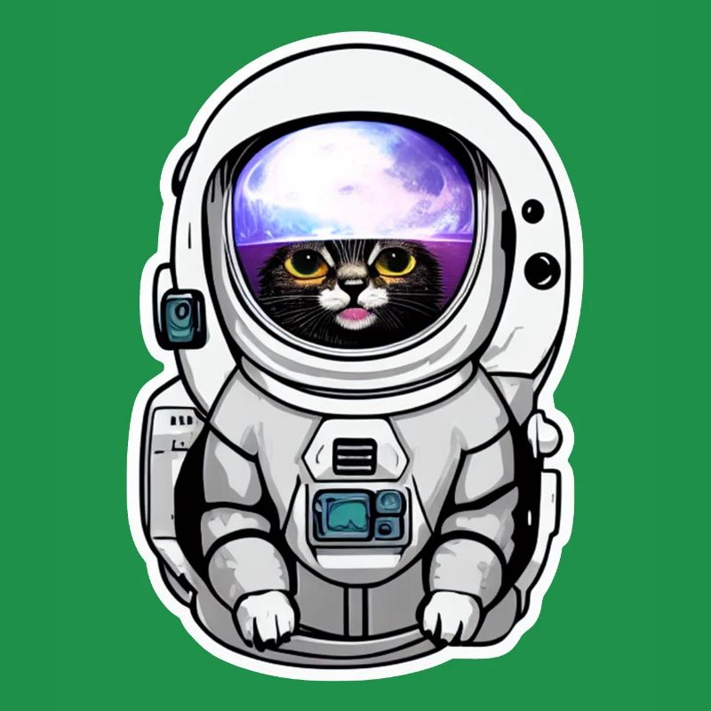 chat astronaute dans l espace