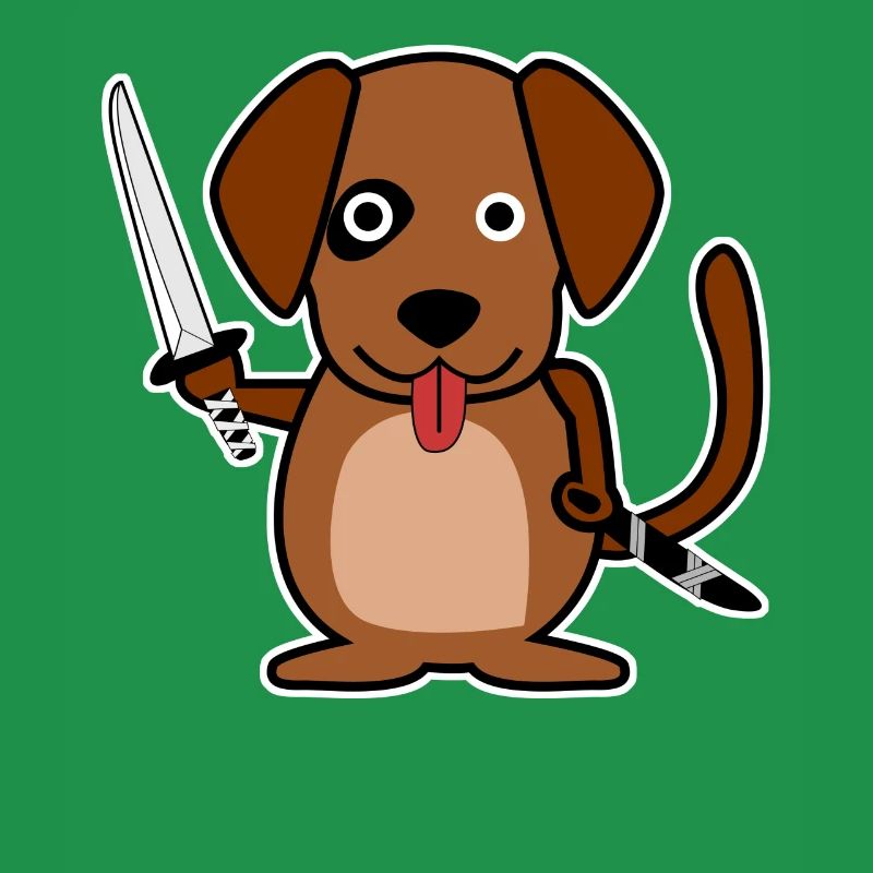 Katana Chien Samouraï Épée Ninja Épée