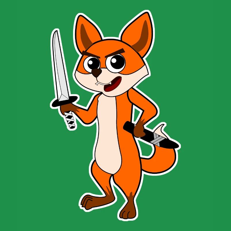 Katana Fox Ninja Sword Épée Samouraï