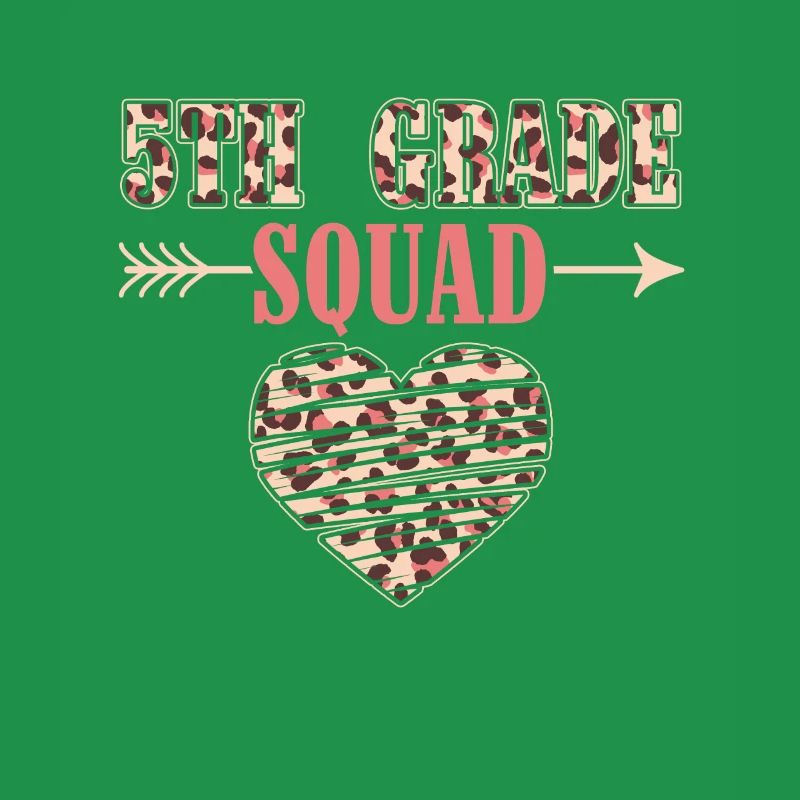 5th Grade Squad Teacher Fifth Student Team Back