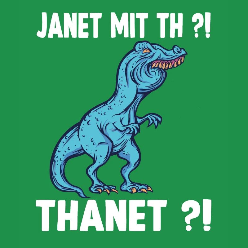Janet oder Janeth T-Rex Überbiss Dinosaurier Meme