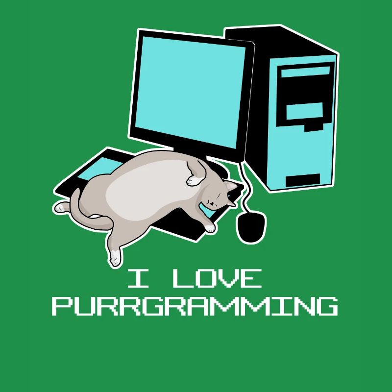 Programmeur Admin Computer Cat