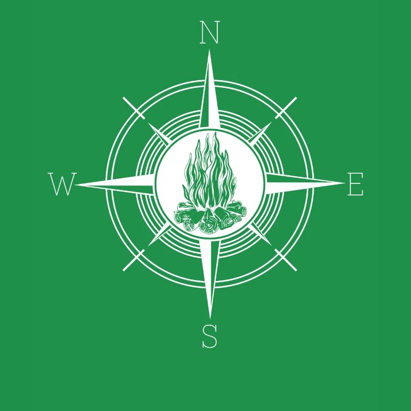 Campfire Fire Pit Compass