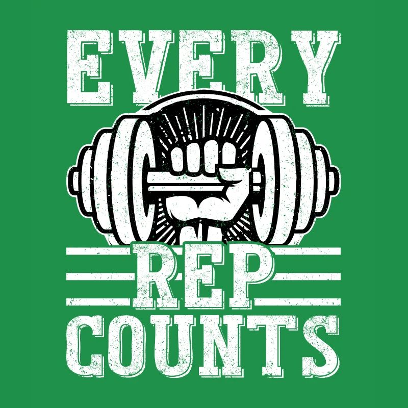 Every Rep Counts Workout Training Weight Lifting