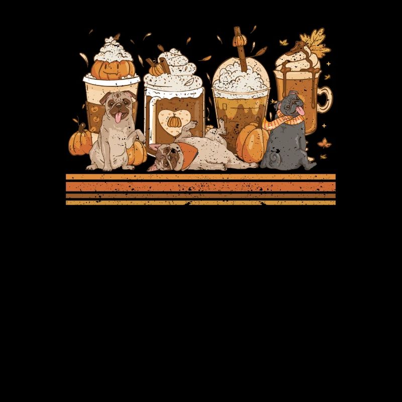 Autumn Coffee Mug Pug Lover Pumpkin Spice