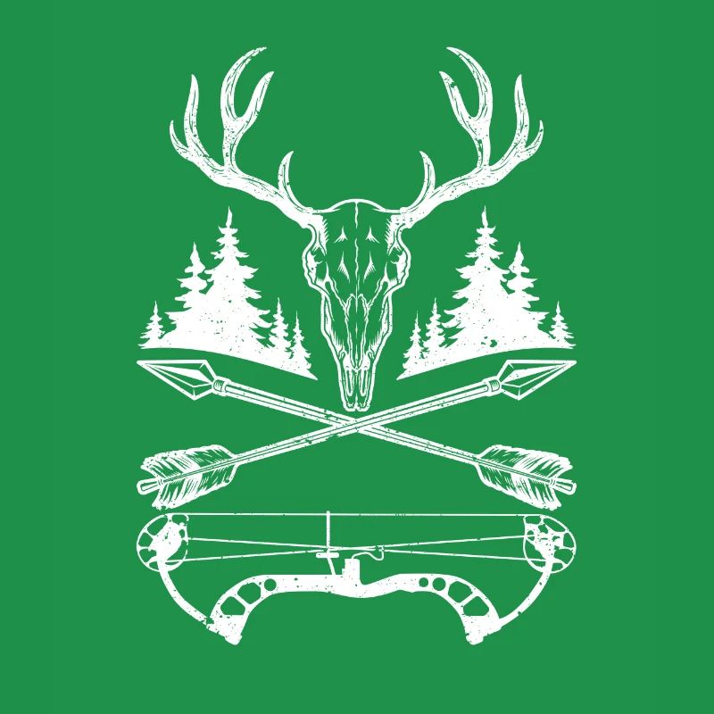 Hirsch Schädel Compound Bogen Elch Jagd