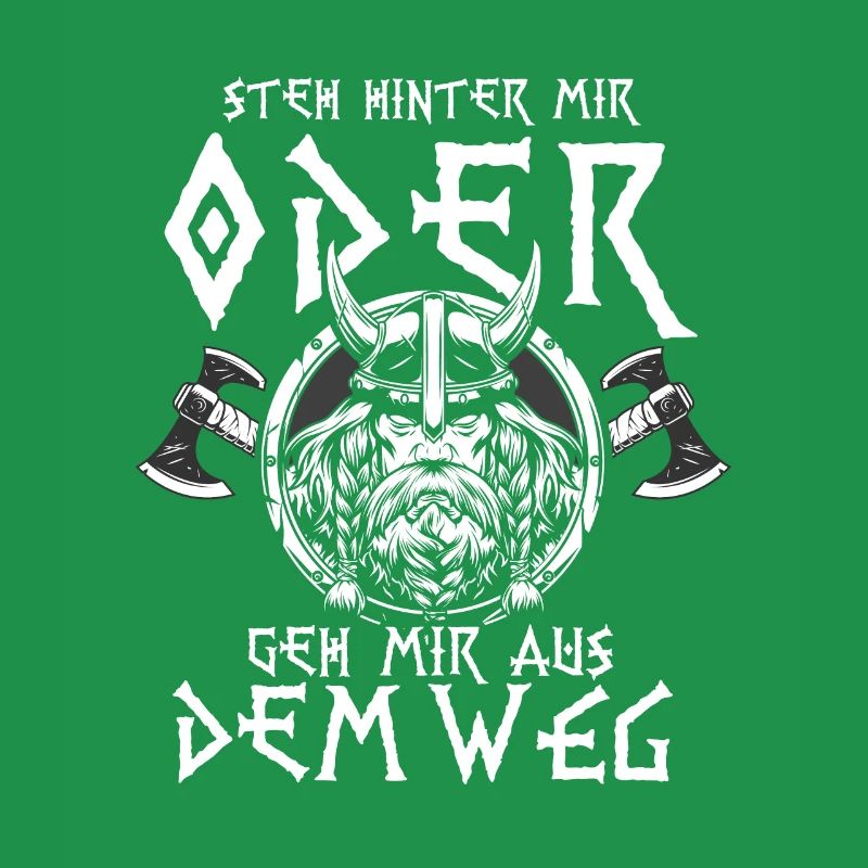 Steh Hinter Mir Walhalla Odin Wikinger